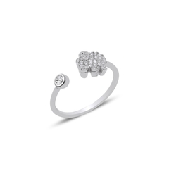 Anillo Elefante graduable en plata 925 101030