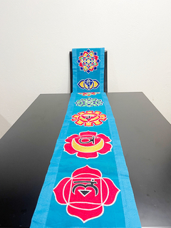 Camino de Mesa 7 Chakras de la India 180x30cm - DAPM48000 - buy online