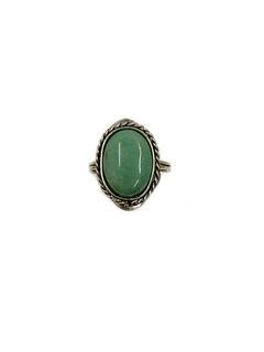 Anillo Piedra Natural en Alpaca - Jade APM13000