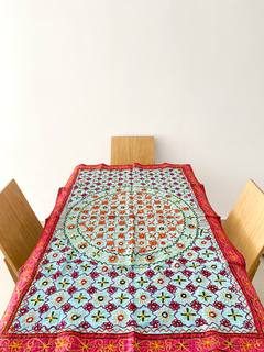 Camino de mesa bordado a mano de la India - Redondo 80 cm (copia) (copia) (copia) (copia) - buy online