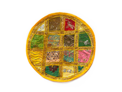 Carpeta patchwork de la India redonda - tienda online