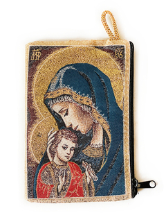 Carterita pequeña religiosa - La Virgen y el Niño Verde APM7000