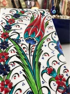Baldosa en cerámica hecha y pintada a mano grande APM54000 - tienda online