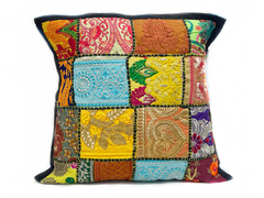 Forro de cojin patchwork de la India DAPM15600 - comprar online