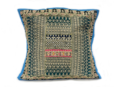 Forro de cojin patchwork cuadrado bordado de la India DAPM15600 - comprar online