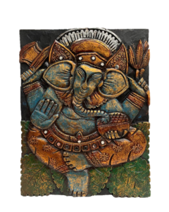 Cuadro Ganesh en madera - Azul APM78000