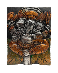 Cuadro Ganesh en madera - Plateado APM78000 - tienda online
