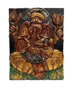 Cuadro Ganesh en madera - Rojo APM78000 - comprar online