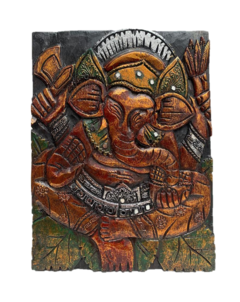 Cuadro Ganesh en madera - Rojo APM78000 on internet
