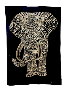 Mandala Sencilla Estampada Dorada - Elefante 140x210 APM39000 en internet