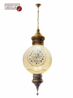 Lámpara turca de techo #10 - Estrella Blanca (Solo disponible para recogida en la tienda Bogotá) - comprar online