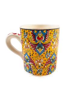 Mug en cerámica hecho y pintado a mano - Amarillo Mostaza APM21000 - comprar online