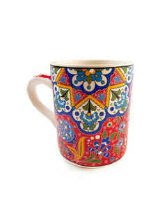 Mug en cerámica hecho y pintado a mano - Rojo APM21000