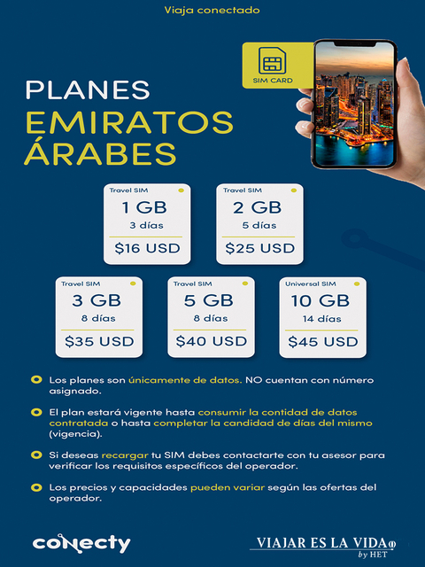 TARJETA SIM EMIRATOS ARABES Buy in Hecho en Turquia