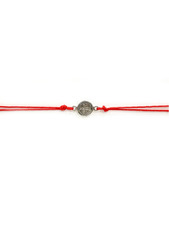 Pulsera Doble Hilo Rojo - Medalla San Benito APM2500 - comprar online