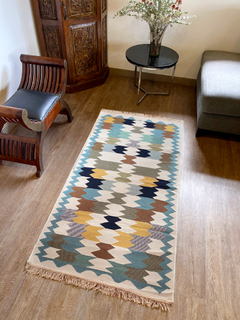 Tapete Kilim Diseño Ushak 150x80 cm - Galata pastel APM69750 - comprar online