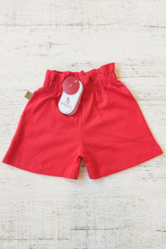 SHORT DE NENA ROJO LISO - BROTECITOS (BROSHORT-31)