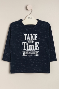 REMERA ESTAMP TAKE YOUR TIME - MAGDALENA ESPOSITO EVERYDAY (E34142592-21)