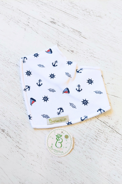 BABERO BANDANA BARCO AZUL - BROTECITOS (BROBABEBAN-GD)