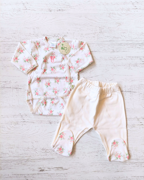 SET BODY Y RANITA BOUQUET NATURAL PIMA - BROTECITOS (BROSETE-EP)