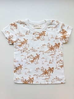 REMERA ESTAMP PALMERAS - PIOPPA (RB-BALI)