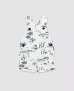 CONJUNTO JARDINERO DE LINO Y BODY DE JERSEY - PIOPPA (JBJ-ELEPHANT) en internet