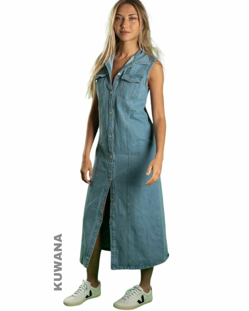 Vestido Largo DENIM Julianna M Kuwana Shop