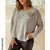 Sweater Escote V Love Grey (L/XL) Oversize en internet