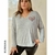 Sweater Escote V Love Grey (L/XL) Oversize - Kuwana Shop