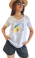 Remera V PREMIUM AMALFI (4 talles) White - en internet