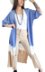 Camisa Kimono Larga BLUE BATICK (XL/XXL) - comprar online