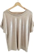 Remera V Oversize LUREX SHINE GOLD XL - Kuwana Shop