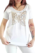 Remera V PREMIUM Butterfly WHITE (4 talles)