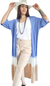 Camisa Kimono Larga BLUE BATICK (XL/XXL)