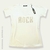 Remera V ROCK GOLD White PREMIUM