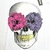 Remera Skull flowers White - comprar online