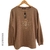 Sweater Gold Love Overfit (M/L) Vizon