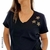 Remera V Oversize (XL) 3 Stars Black - comprar online