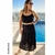 OUTLET SIN CAMBIO Vestido LINO Bretel Black M/L