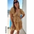 Vestido Lino Rayon Camel - tienda online