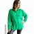 Camisa Oversized (LXL) LINO GREEN - Kuwana Shop