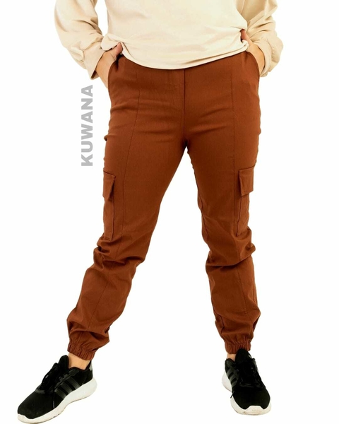 Pantalon CARGO Elastizado BROWN ( 38 al 50)