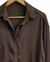 Camisa SILK SEDA Oversize (L/ XL) CHOCOLATE - comprar online