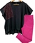 COMBO Pantalon NATACHA Elastizado Pink ( 38 al 50) + Remerón Pink Rain
