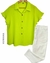 COMBO Camisa Lime (XL) + Pantalon NATACHA Elastizado OFF White ( 38 al 50)