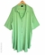 Vestido Camisero LINO c/ Spandex Oversized XXL GREEN