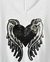 Remera V Oversize (XL) WHITE TATTOO HEART - comprar online