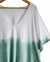 Vestido Oversize V c Lazo (XXL) Tricolor Verde - Kuwana Shop