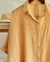 Camisa Maxi Oversize (XXL) LINO BAMBULA BEIGE - comprar online