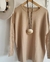 MAXI Sweater BREMER Largo BEIGE (XL/XXL) - tienda online